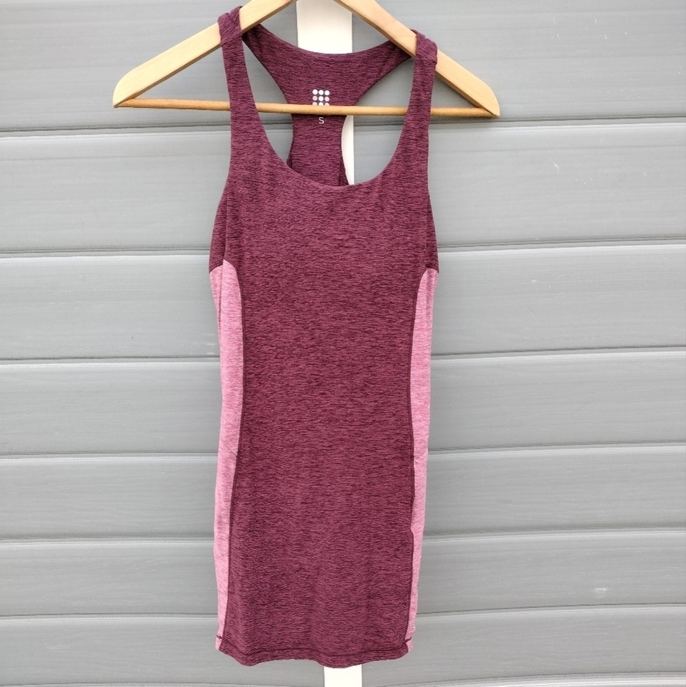 Title Nine Double Down Workout Dress Small Color Block Active Tennis
